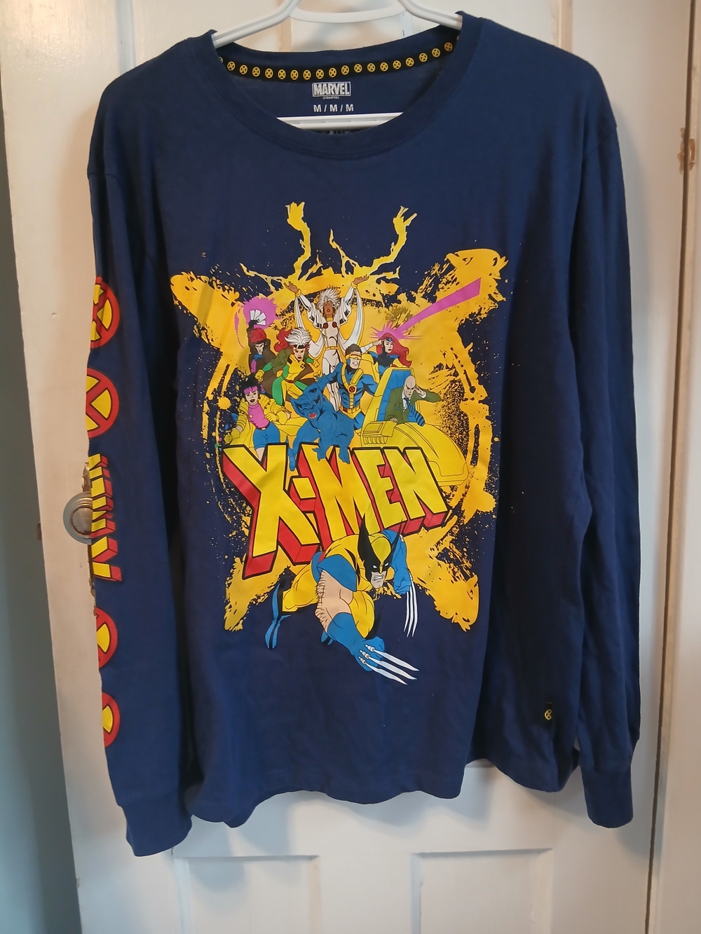 Mens X-MEN Long Sleeve Shirt Top Clothing Superhero